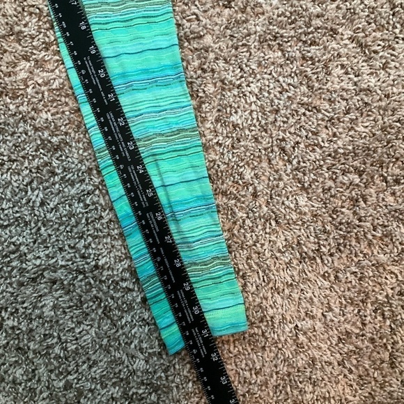 Lululemon Wunder Under Pant Space Dye Twist Dragonfly Naval Blue Green Sz 4 Rare - Picture 10 of 11